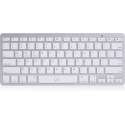 Ewent EW3163 toetsenbord Bluetooth QWERTY US International Zilver, Wit