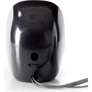Nedis PC speaker | 2.0 | 12 W | 3.5mm Jack | Zwart / Zilver