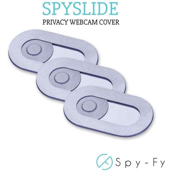 De Originele Spyslide® Webcam Cover van Spy-Fy | Zilver | 3 stuks De Originele Spyslide® Webcam Cover van Spy-Fy | Zilver | 3 stuks