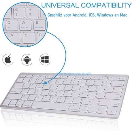 Draadloos toetsenbord - met bluetooth - universeel