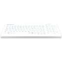 Purekeys Hygiënisch Draadloos Toetsenbord Wit