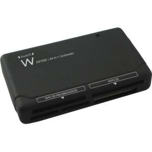 Ewent EW1050 geheugenkaartlezer Zwart USB 2.0
