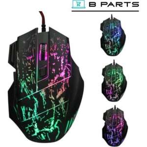 BParts - Led Game muis - Gaming - Gaming mouse - Zwart