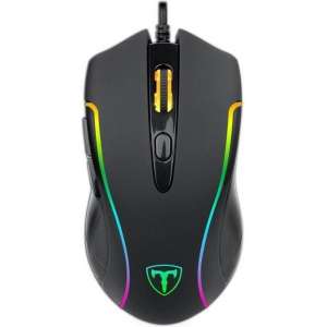 T-Dagger Gamemuis - Optische - Game Muis Met Draad - Pro Gaming - MOBA+MMO - DPI 3200 - RGB Verlichting