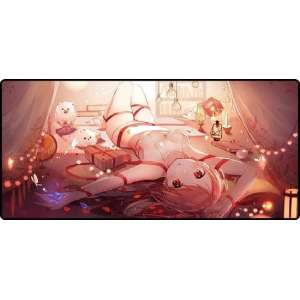 Muismat XXL Gaming - Anime Meisje - Anti-slip - 70 x 30 cm