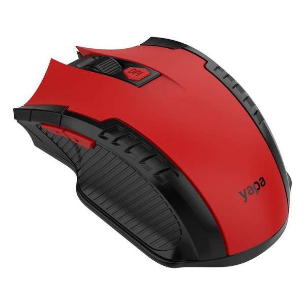 Yapa Draadloze Gaming Muis  - Rood
