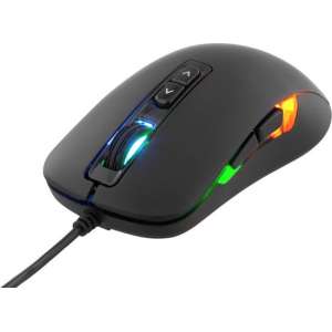 DELTACO GAM-029 Optische gaming muis, 7 knoppen, LED verlichting, USB 2.0, max. 2000 DPI zwart