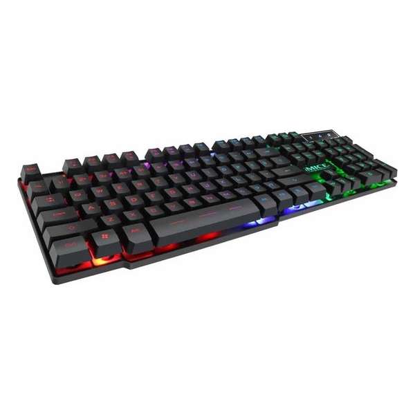 iMICE AK-600 Bedraad USB Drijvende Keycap-tekens Glow Backlit Gaming Keyboard (zwart) iMICE AK-600 Bedraad USB Drijvende Keycap-tekens Glow Backlit Gaming Keyboard (zwart)