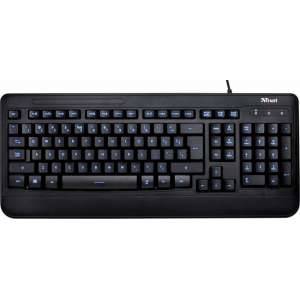 Trust Elight Illuminated Keyboard DE toetsenbord USB QWERTZ Duits Zwart