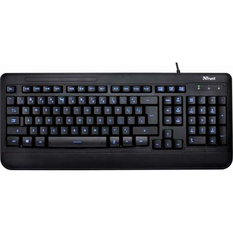 Trust Elight Illuminated Keyboard DE toetsenbord USB QWERTZ Duits Zwart