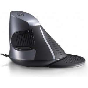 Delux verticale ergonomische muis met draad en USB aansluiting