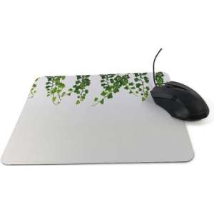 Muismat Klimop natuur plant met textiel toplaag - 22 x 18 cm