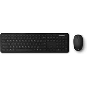 Microsoft - Bluetooth Desktop Bundel Draadloze Toetsenbord en Muis - Azerty- Zwart