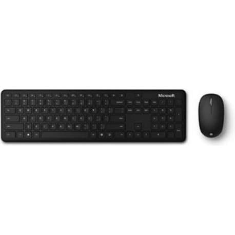 Microsoft - Bluetooth Desktop Bundel Draadloze Toetsenbord en Muis - Azerty- Zwart