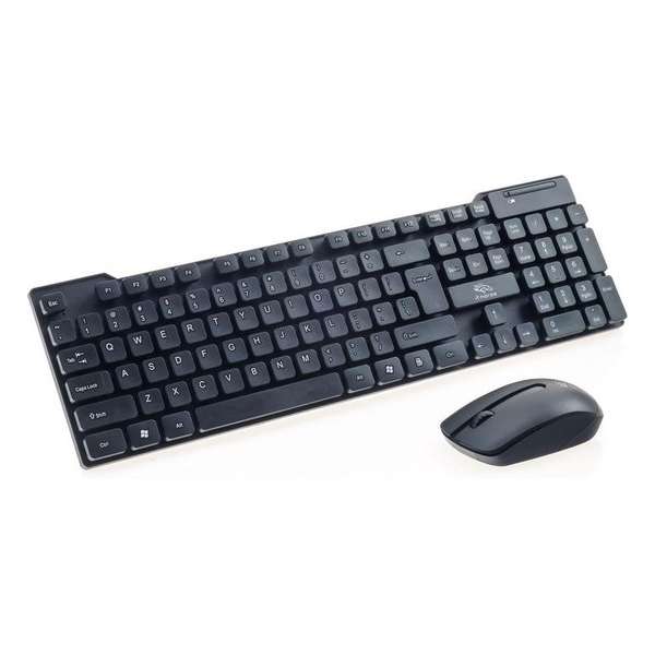 RF-5166 Draadloze Toetsenbord Muis Combo QWERTY Draadloos Toetsenbord en Optische Muis set voor PC, Desktop Computer RF-5166 Draadloze Toetsenbord Muis Combo QWERTY Draadloos Toetsenbord en Optische Muis set voor PC, Desktop Computer
