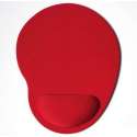 Muismat | Rood | Ergonomisch | Polssteun | Gel