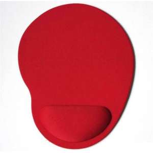 Muismat | Rood | Ergonomisch | Polssteun | Gel