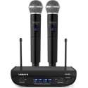 Draadloze microfoon - Vonyx WM82 draadloze microfoonset UHF met twee handmicrofoons