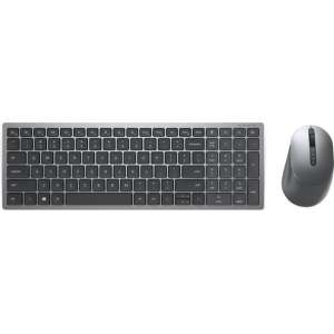 DELL KM7120W toetsenbord RF-draadloos + Bluetooth QWERTY Belgisch Grijs, Titanium