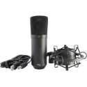 Tie Studio Condenser Mic Sw Usb-Studiomicrofoon Kabelgebonden Incl. Shockmount Incl. Kabel