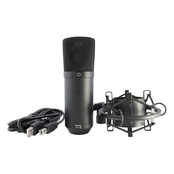 Tie Studio Condenser Mic Sw Usb-Studiomicrofoon Kabelgebonden Incl. Shockmount Incl. Kabel