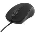 DELTACO MS-761 Stille optische muis 800-1200 DPI - Bedraad - Zwart