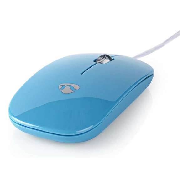 Nedis MSWD200BU Bedrade Muis 1000 Dpi 3-knops Blauw Nedis MSWD200BU Bedrade Muis 1000 Dpi 3-knops Blauw