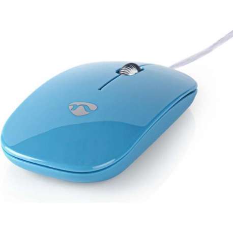 Nedis MSWD200BU Bedrade Muis 1000 Dpi 3-knops Blauw