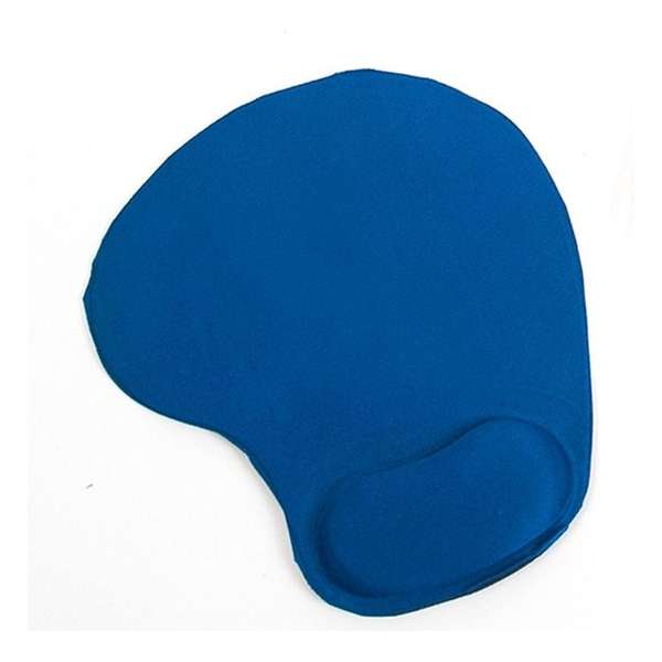 Orange85 Muismatten met polssteun - 2 stuks zwart en blauw - muismat - computer
