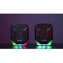 FANTECH SONAR Gaming en Music Speaker Set met LED verlichting - GS202 - zwart