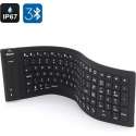 Oprolbaar qwerty klavier toetsenboerd - bluetooth - waterdicht (IP-67)