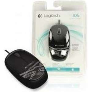 Logitech - Logitech LGT-M105B Muis 1000 Dpi Zwart - Altijd Garantie