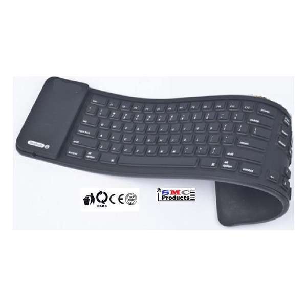 Toetsenbord, Bleutooth en Flexibel voor GSM, Tablet, PC - DD-643366 Toetsenbord, Bleutooth en Flexibel voor GSM, Tablet, PC - DD-643366