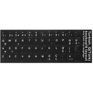 Turkse toetsenbord stickers - Turks toetsenbord - hoge kwaliteit - Turkish keyboard stickers
