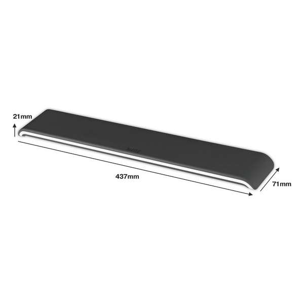Leitz Keyboard Wrist Rest Ergo Leitz WOW black Leitz Keyboard Wrist Rest Ergo Leitz WOW black