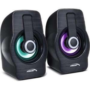 Computer luidsprekers 6W USB 2.0 Black Audiocore AC855 B speakers