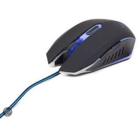 Gembird MUSG-001-B - Gaming muis, zwart/blauw