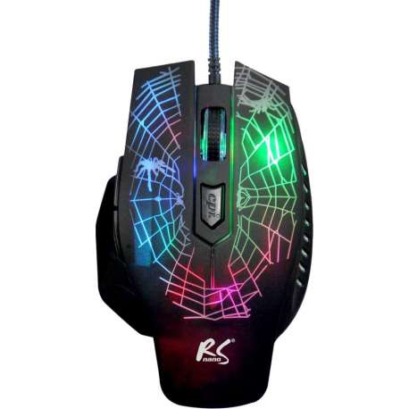 NanoRS RS950 Spider Gaming Muis max. 2400 dpi USB 2.0