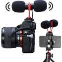 SAIREN T Mic Dual-Head richtmicrofoon voor smartphone en camera