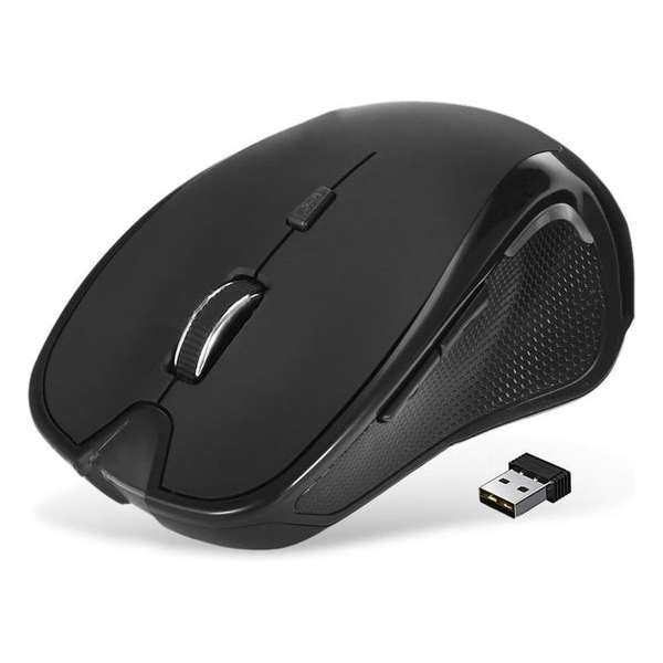 Draadloze Muis | Zwart | Ergonomisch | Extra Grip |3 DPI Standen
