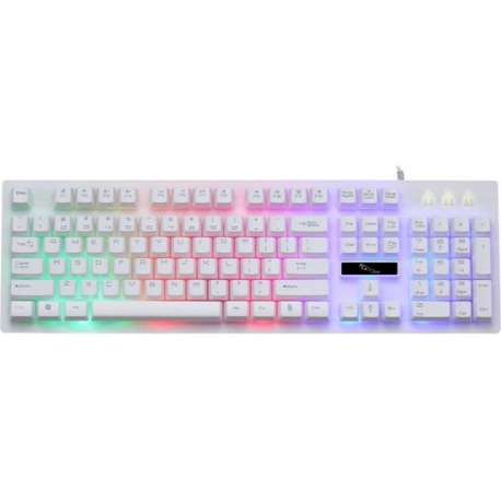ZGB G20 104 toetsen USB Bedraad Mechanische RGB Backlight Computertoetsenbord Gaming Keyboard (Zwart)