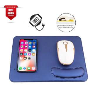 Multipad muismat | Muismat met polssteun | Anti slip | Mousepad | Muismat gaming | Thuiswerken | Blauw