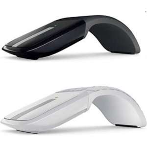 DrPhone - F1 Draagbaar Muis - Reizen - 2.4 Ghz - Touchscreen Windows 10 / Mac OS Opvouwbaar - Ultrabooks / Notebooks - Wit