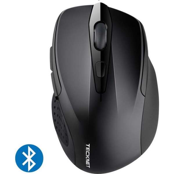 TeckNet Pro Bluetooth Draadloze Muis | 2600DPI / 5 levels - Zwart