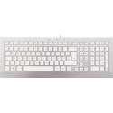 CHERRY STRAIT 3.0 toetsenbord USB Amerikaans Engels Zilver, Wit