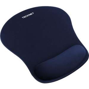 Tecknet Muismat met polssteun - Gelkussen - 23.5*19.5*0.2cm - Blauw