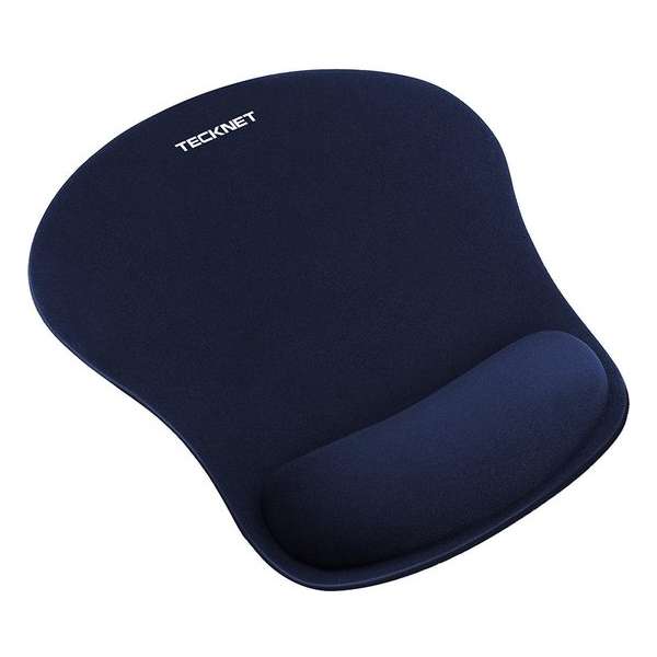 Tecknet Muismat met polssteun - Gelkussen - 23.5*19.5*0.2cm - Blauw