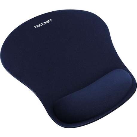 Tecknet Muismat met polssteun - Gelkussen - 23.5*19.5*0.2cm - Blauw