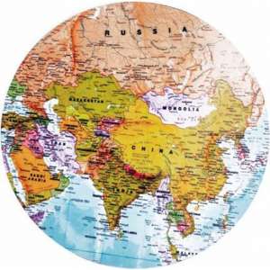 Moodadventures | Muismatten | Muismat Rond World | 20x20 | Rubber