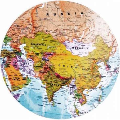 Moodadventures | Muismatten | Muismat Rond World | 20x20 | Rubber